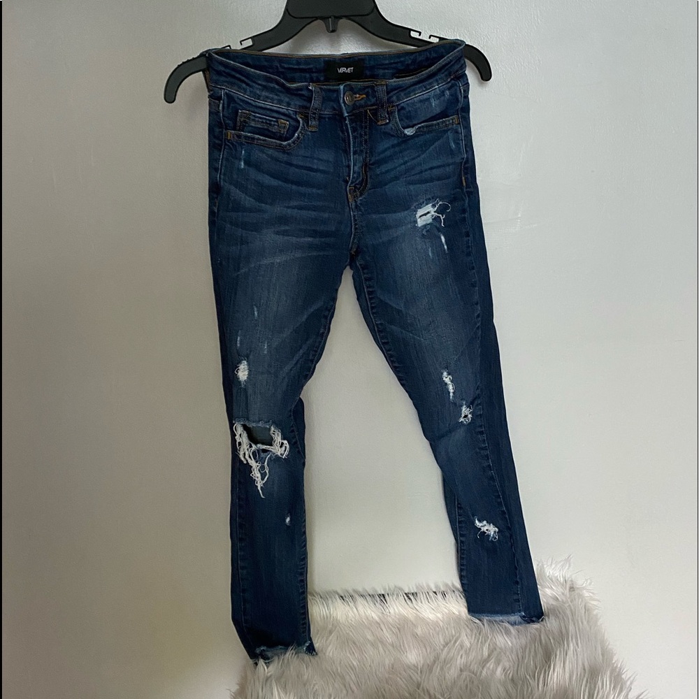Vervet destroyed skinny jeans